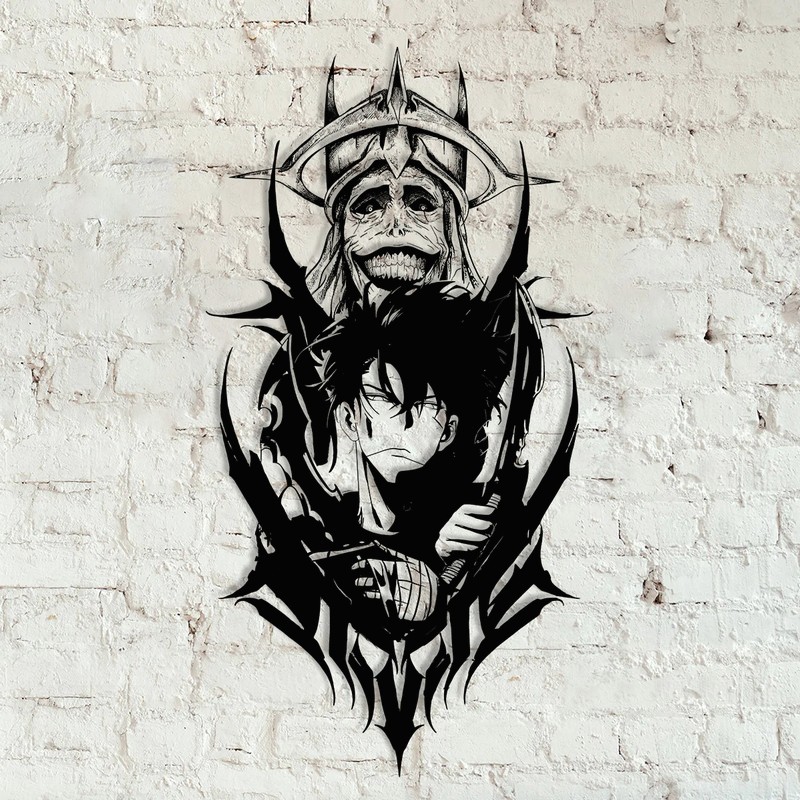 Solo Leveling Metal Sign